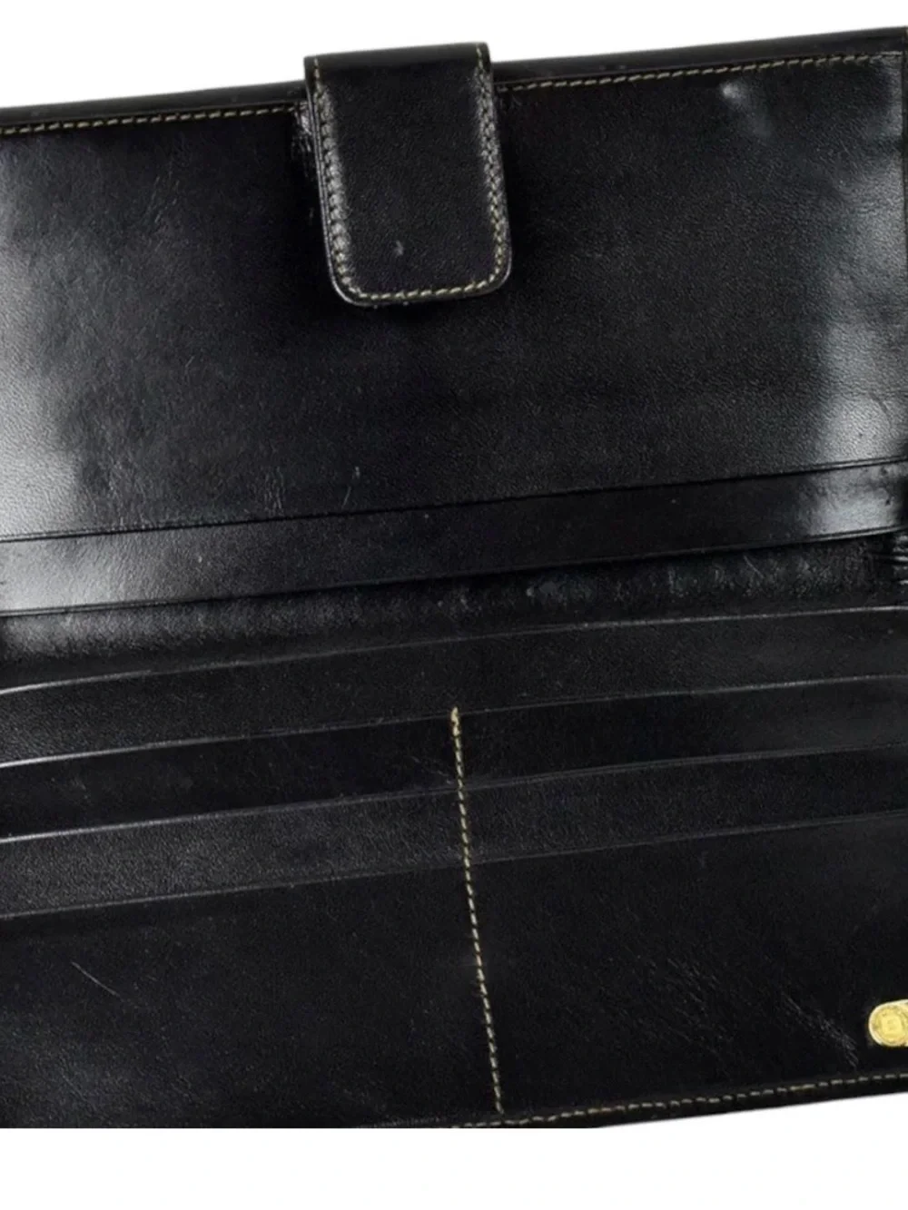 Fendi Zucca Canvas Wallet Clutch in Brown and Black - Picture 6 of 7